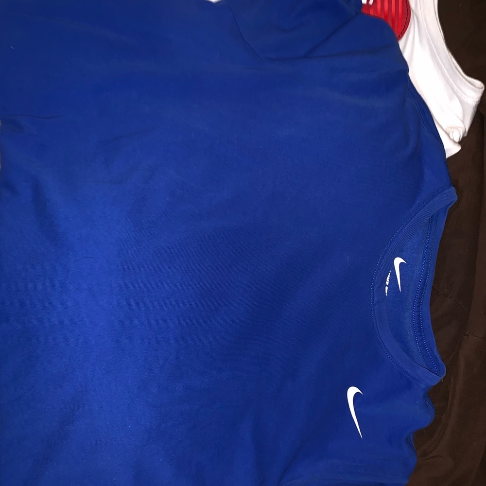 Blue nike shirt!!